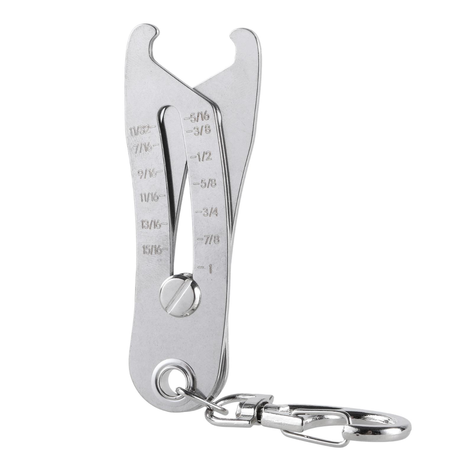 

Портативный точный брелок для проверки размера резьбы. Прибор для проверки резьбы гаек и болтов. Метрические идентификаторы размеров болтов и резьбы. Калибры.