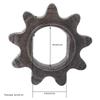 25H Kettenritzel Motor Kettenritzel Motorritzel 9T 25H Motor Ritzel Kettenritzel H-Form für MY1020 Motor