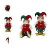 Charming Handmade Clown Figurine For Christmas Decor Plush Material Festive Gift Ideal For Holiday Spirit