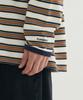 Covernat Multi-Stripe Long Sleeve Beige