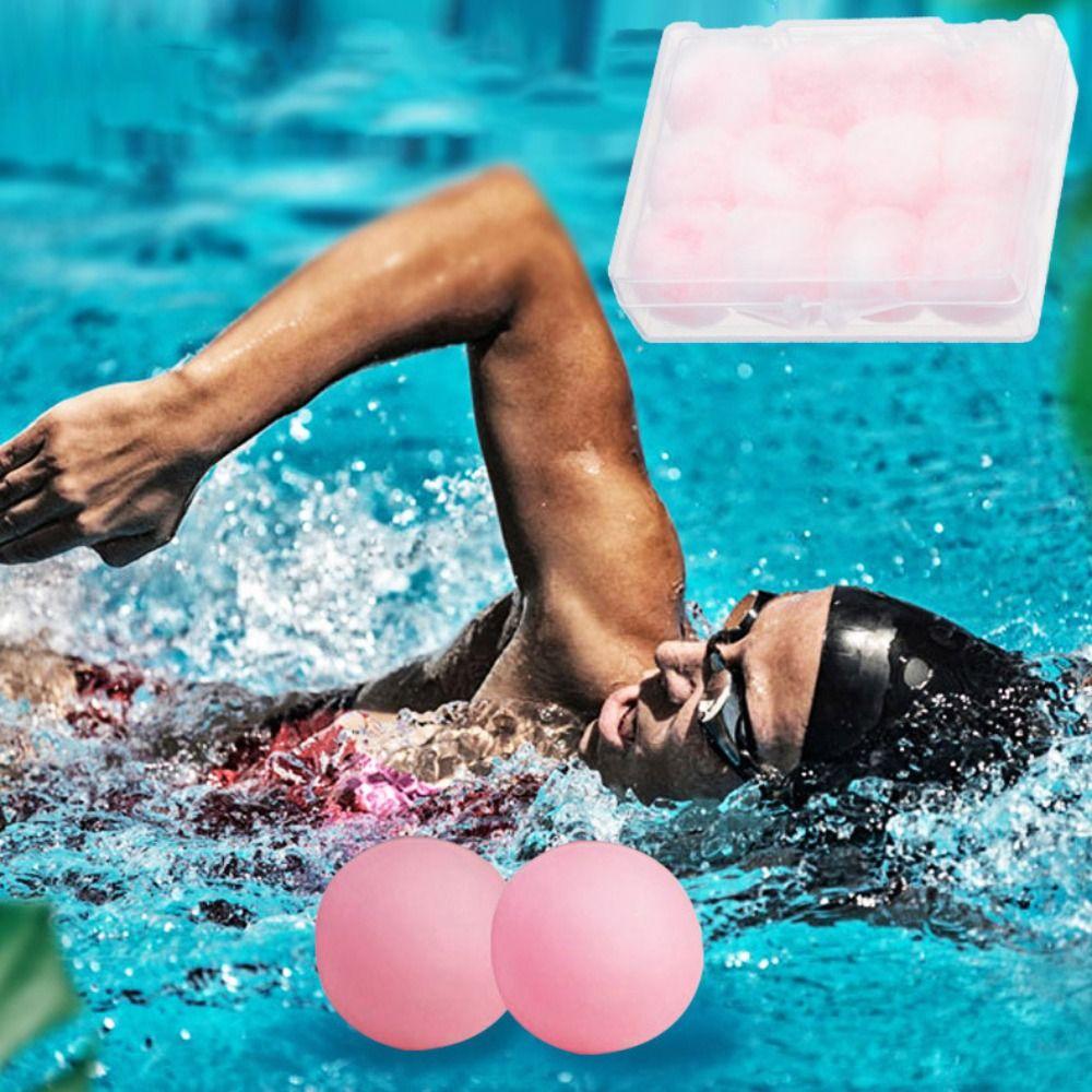 2/4/6/12/20PCS Kneadable Wax Cotton Earplugs Soft Noise Reduction Ear Plug Ear Plugs  Unisex