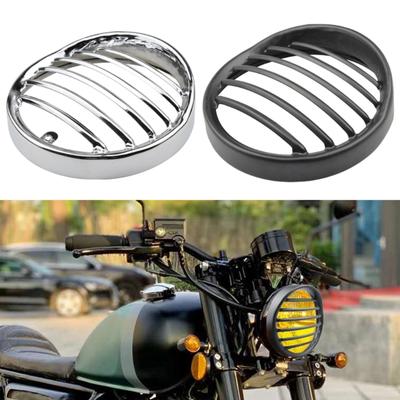 Motocicleta 5 3/4" 5.75" LED Farol Grill Capa ABS Farol Protetor Acessório Adequado Para XL883 XL1200 XL1200X X48