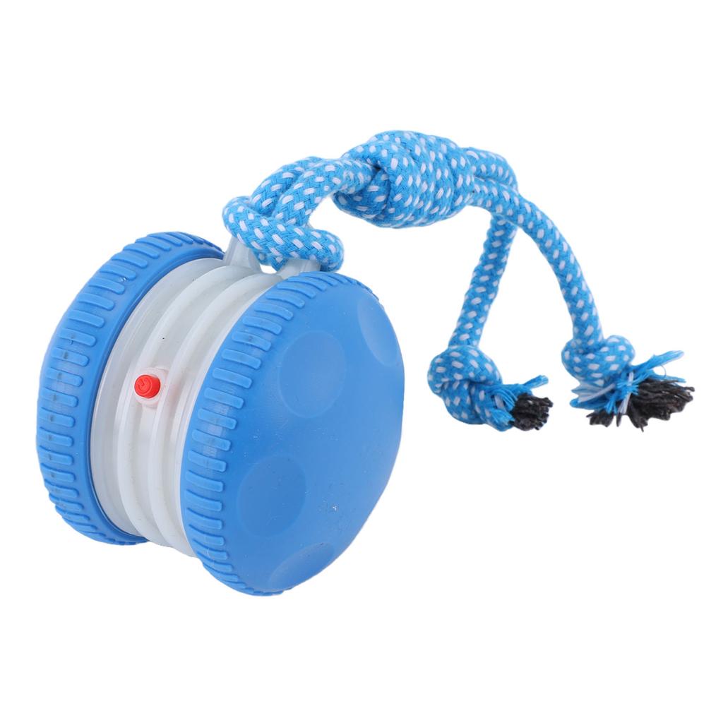 Interactive Dog Toy Random   Electric Automatic Moving and Rolling Dogs Toy with Rope for Small Medium Large Dogs Blue