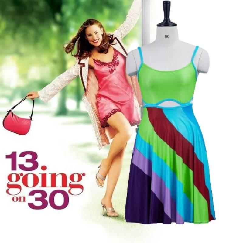 Jenna Suddenly 30 Rink Cosplay Costume Movie Character Halloween Party Play Role