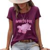 Maglione Girocollo Tondo a Forma di Petalo Estivo T-shirt a Maniche Corte da Donna