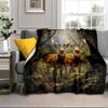 Deer With Floral Crown Blanket Flannel Blanket Throw Blanket Sofa Cover Blanket Soft Premium Blanket Picnic Blanket Tv Blanket Gifts