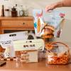 10PCS Transparent Ziplock Bags Self-Sealing Self-Adhesive Bread Holder Large Size Portable Design Food Packaging Bag