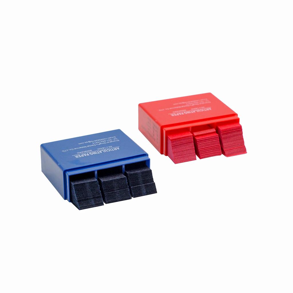 300Sheets Dental Lab Articulating Paper Dual Color Red Blue 55X18Mm Bite Mark Strips Teeth Occlusion Check Dentist Tools