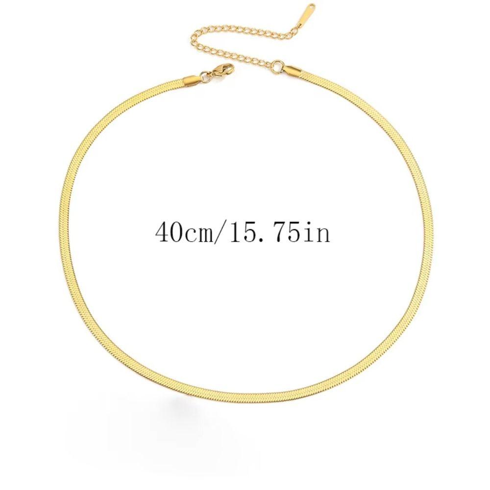 Elegant Double Layer Chain Y2K Snake Bone Chain Cool Korean Style Necklace  Party