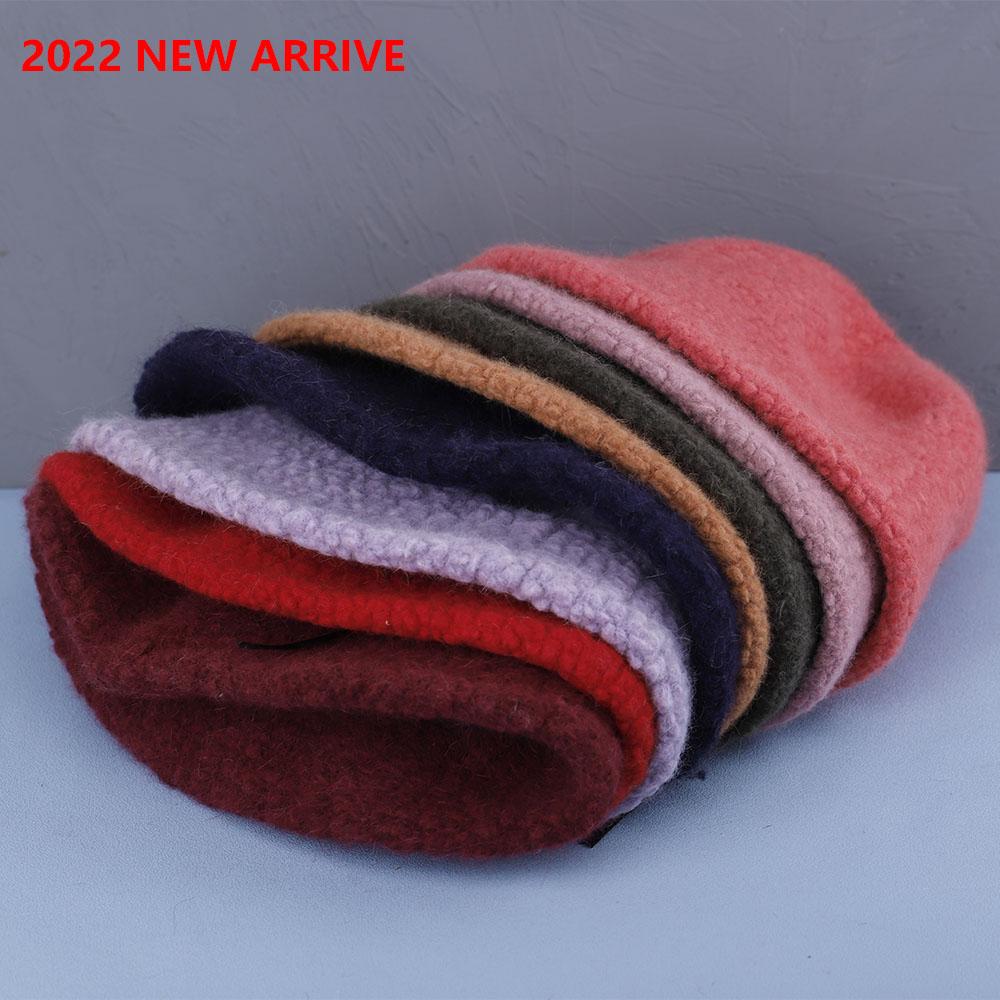 Hat Soft Women's Winter Bucket Hat Felt Lamb Wool for Girl Autumn and Winter Fashion Fur Panama Hip Hop Hat Off White Cap