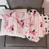 Star Dog Letter Print Cute Kawaii Two-piece Pajamas Set Y2K Sweet Casual Homewear Women's Pajamas New V-neck Autumn Pajama Women