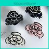 Medium Size Stylish Acetate Hair Clip Featuring Delicate Camellia Flower For Fashionable Women