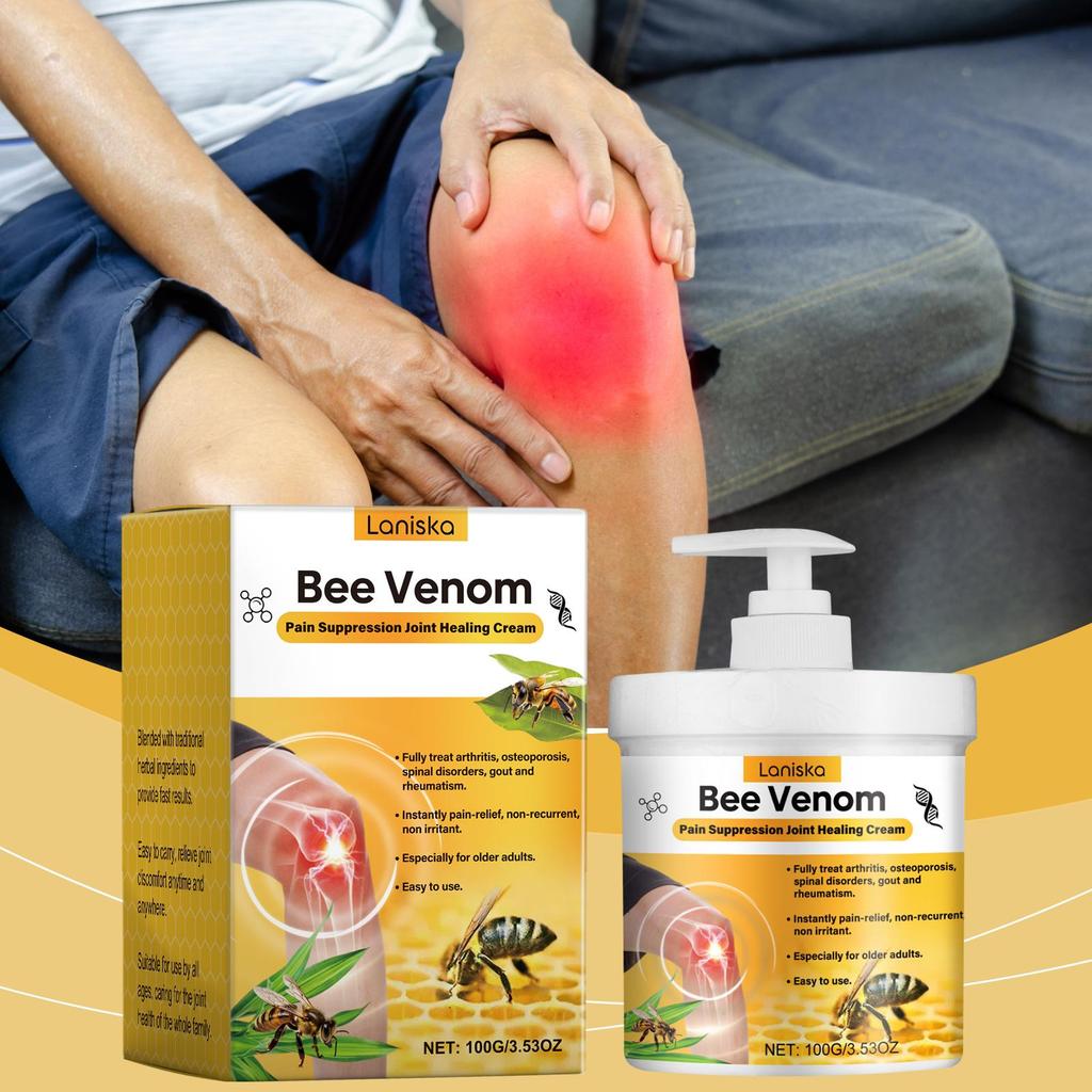 100g Bee Venom Joint Care Cream Relieve Back Wrist Knee Joint Discomfort Daily Massage Care Cream