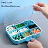 Yousheng Pill Box 9 Compartments Moisture-proof Large Capacity Transparent Design Pill Organizer for Home Travel