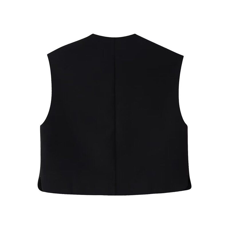 Fashion Style 2024 Autumn New Women's Clothing Commuter Slimming All-Matching Printed Vest Style Tops 8259187