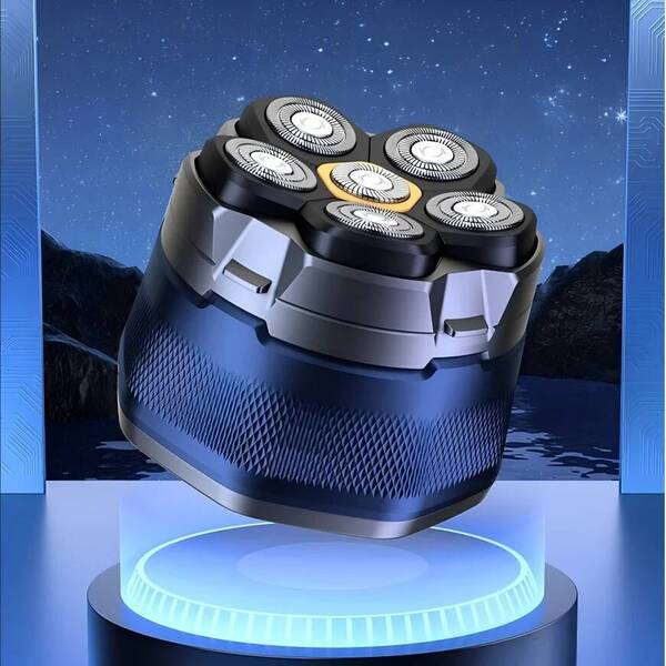 Electric Head Shaver for Bald Men 6D Magnetic Razor Trimmer Rechargeable LED Waterproof Face Hair Cutting