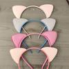 Cartoon Cat Ear Headband for Kids: Cute Scallion Powder Color Hair Accessory
