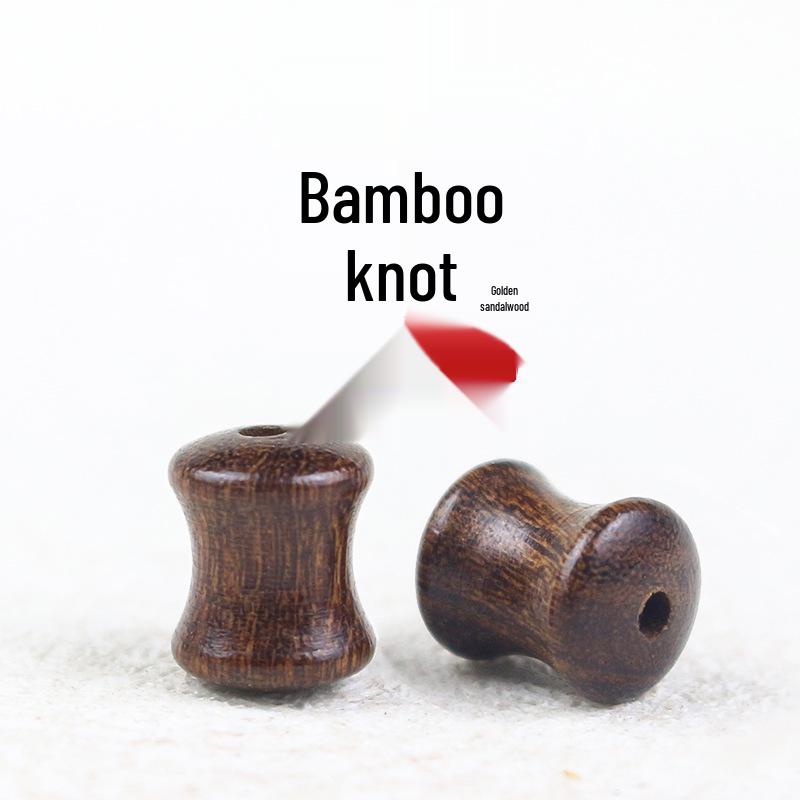 

Golden Sandalwood Bamboo-Style Beads 8x10MM for DIY Bracelets – Handmade Jewelry Material Pack for Students and Children