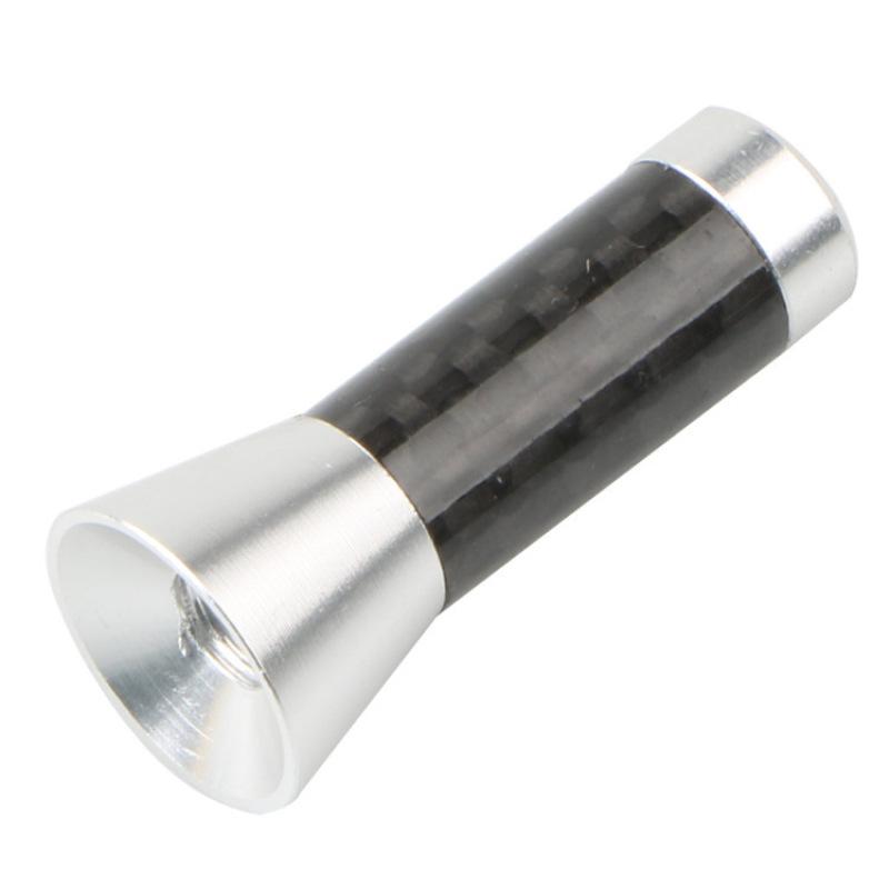 Car Roof Antenna Carbon Fiber 3.5/8/12cm Radio Aerial Antenna Radio FM/AM Metal Receiving Antennas Short Stubby Mast Antenna