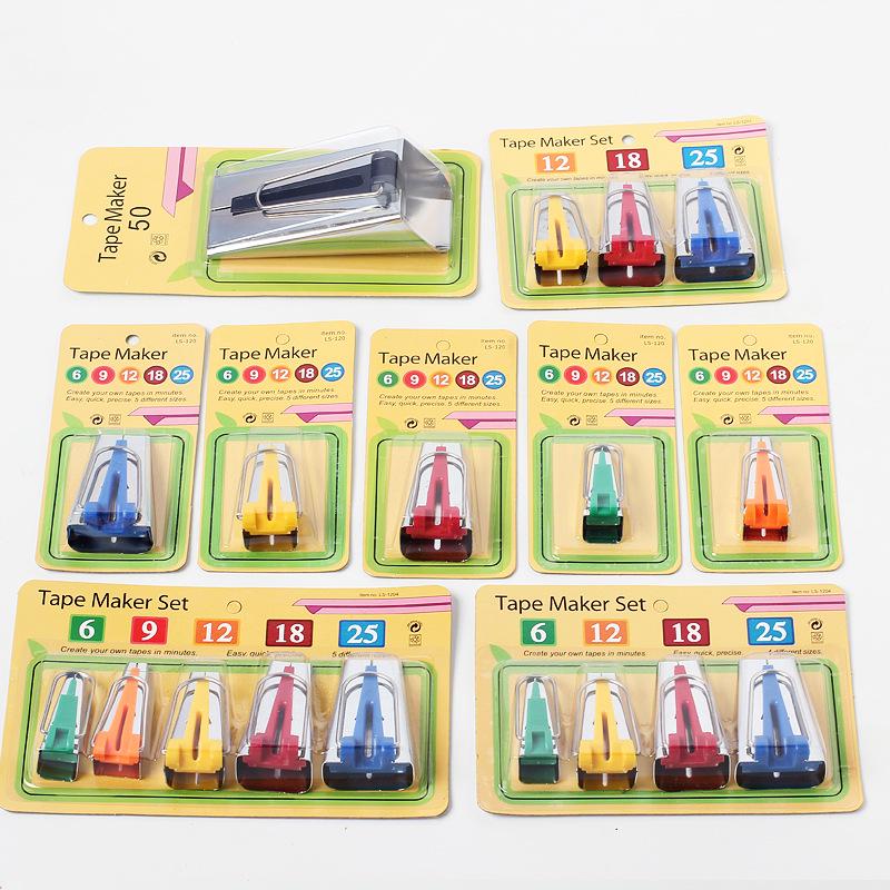 DIY Patchwork Bias Tape Maker & Binding Tool Set - 6/9/12/18/25MM