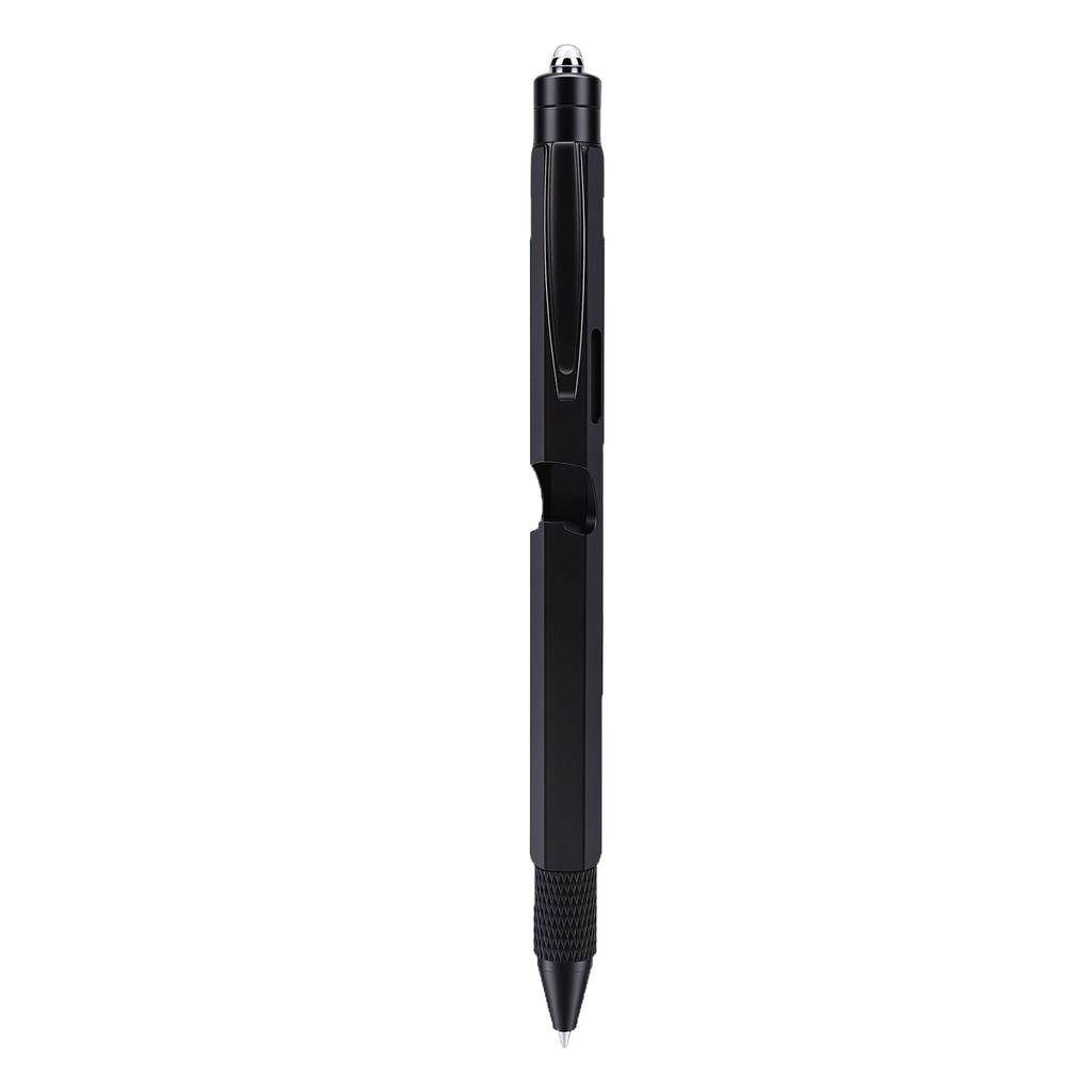 9 in 1 Multitool Pen LED Flashligt Bottle Opener Rubber Touch Screen Pen Ballpoint Pen Screwdriver Level Ruler Tool Pen