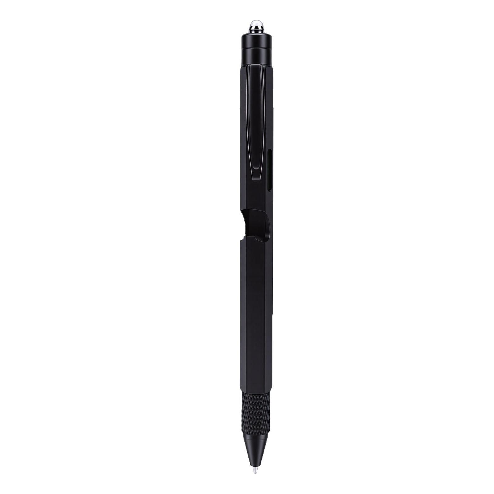 

9 in 1 Multitool Pen LED Flashligt Bottle Opener Rubber Touch Screen Pen Ballpoint Pen Screwdriver Level Ruler Tool Pen