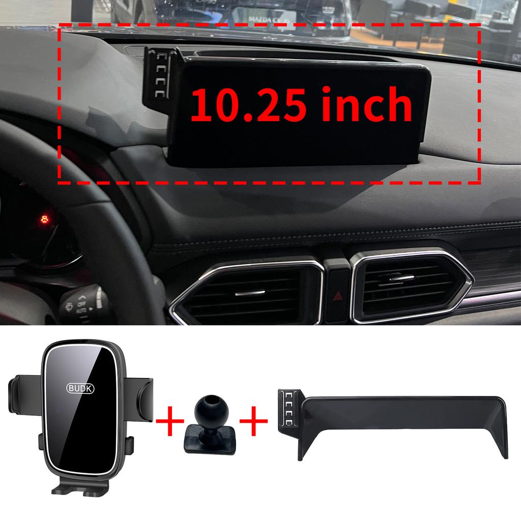 Support de téléphone sur mesure pour Mazda CX-5 2021 2022 2023-2025 CX5 KF, fixation sur écran du tableau de bord, sans perçage, accessoires