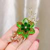Vintage Crystal Flower Brooches Sparkling Brooch Pins Fashion Floral Brooches  Prom