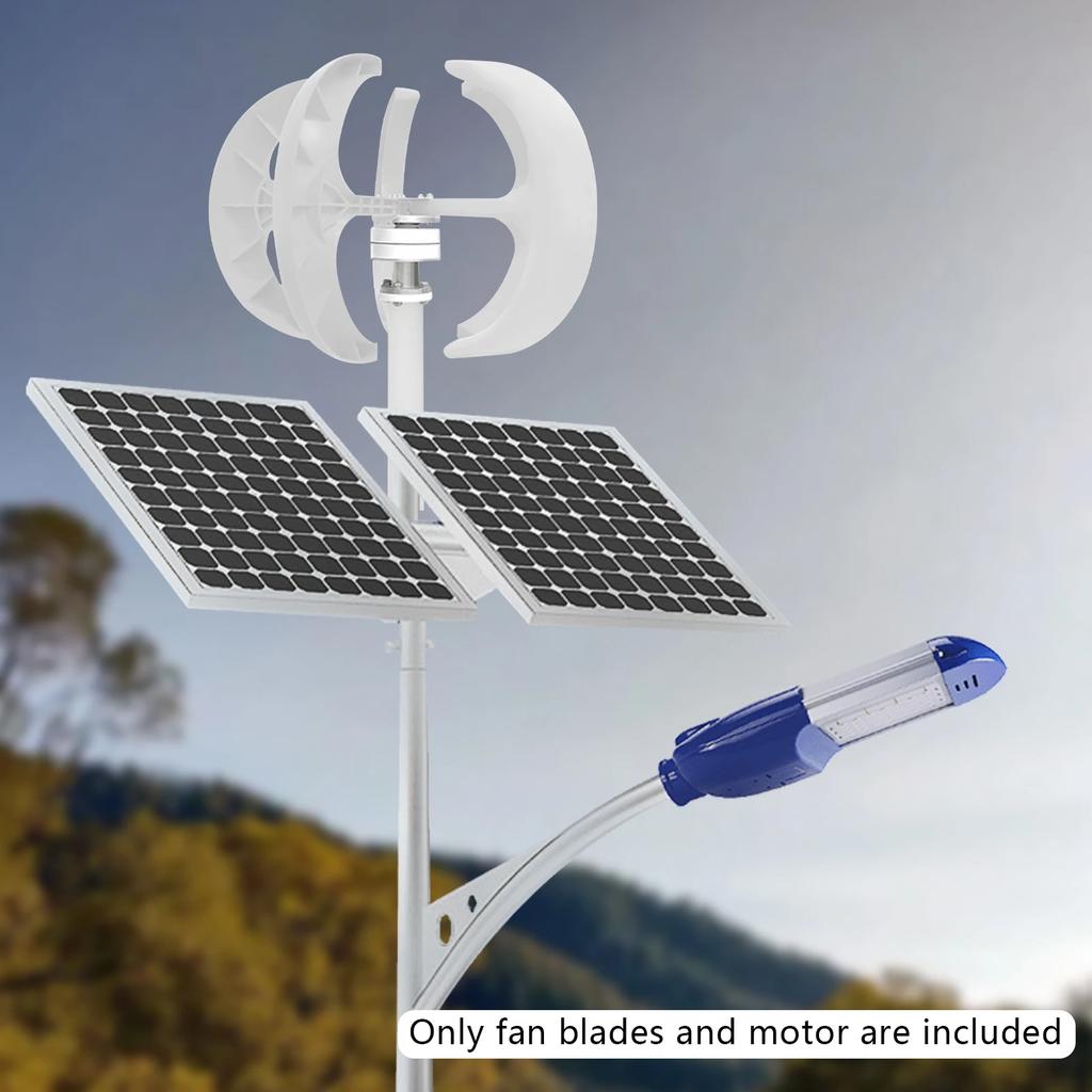 Bymaocar 600W Wind Turbine Generator W/ 5 Blades & IP67 Controller,unique Lantern Shape Electrical Equipment Simple Installation