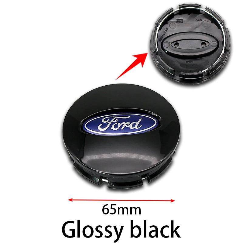 ABS 65mm Car Styling Wheel Center Hub Cap Emblem Logo Hub Cap Silver For Ford Fiesta Mondeo Fusion Explorer Escape Car Styling
