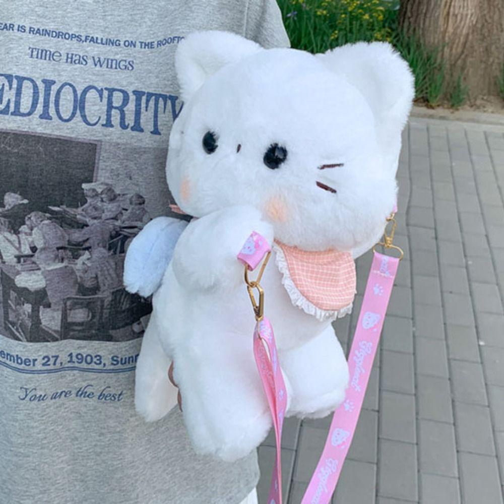 Plush Toy Children's School Bag JK Lolita Animal Shoulder Bag Cute Plush Doll Crossbody Bag  Girls