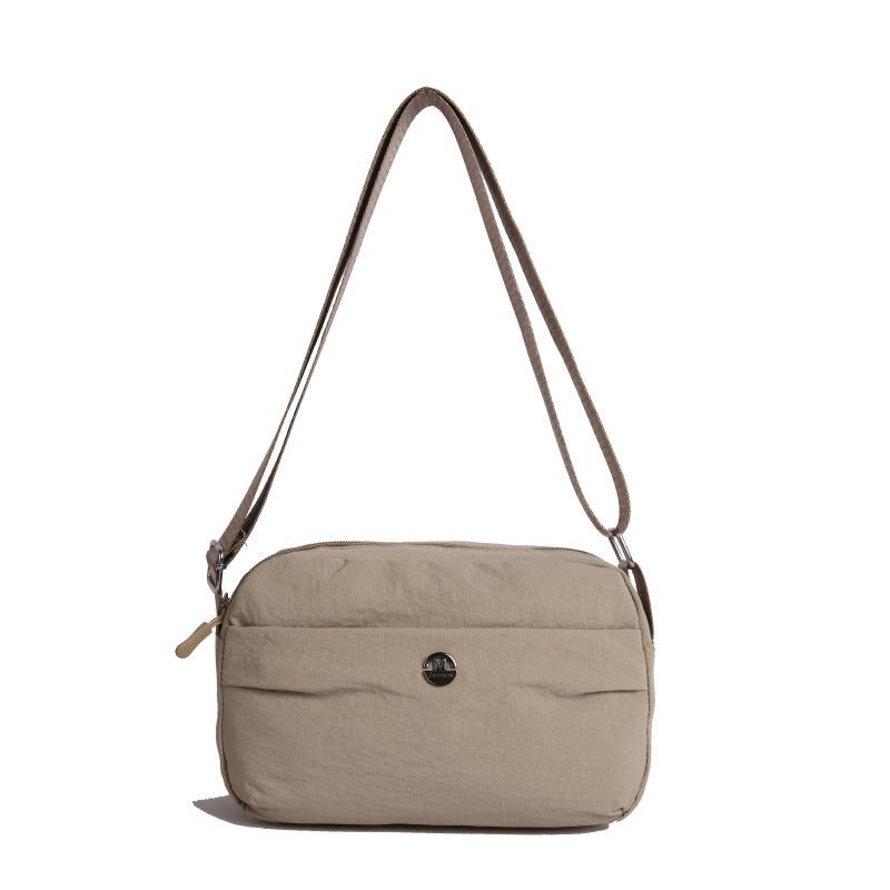 Премиальное ощущение большая вместимость наплечная сумка-мессенджер женская маленькая квадратная сумка шовная линия нейлоновая ткань плечевая сумка легкая плечевая сумка женская хаки