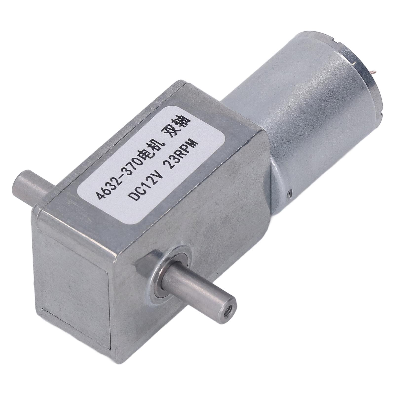 

DC 12V двигун зниження швидкості Повністю металевий подвійний вал Черв ячний двигун 4632370 23 об/хв