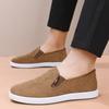 Spring New Cloth Shoes Men's Shoes Strip Velvet Casual Shoes Men's Black Shoes Breathable