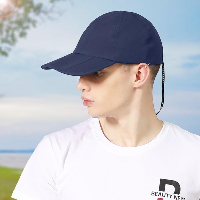 Waterproof Baseball Cap, Sunscreen Sun Hat, Men's Outdoor Travel and Leisure Sports Cap, Foldable Rainproof Quick-drying Surf Cap