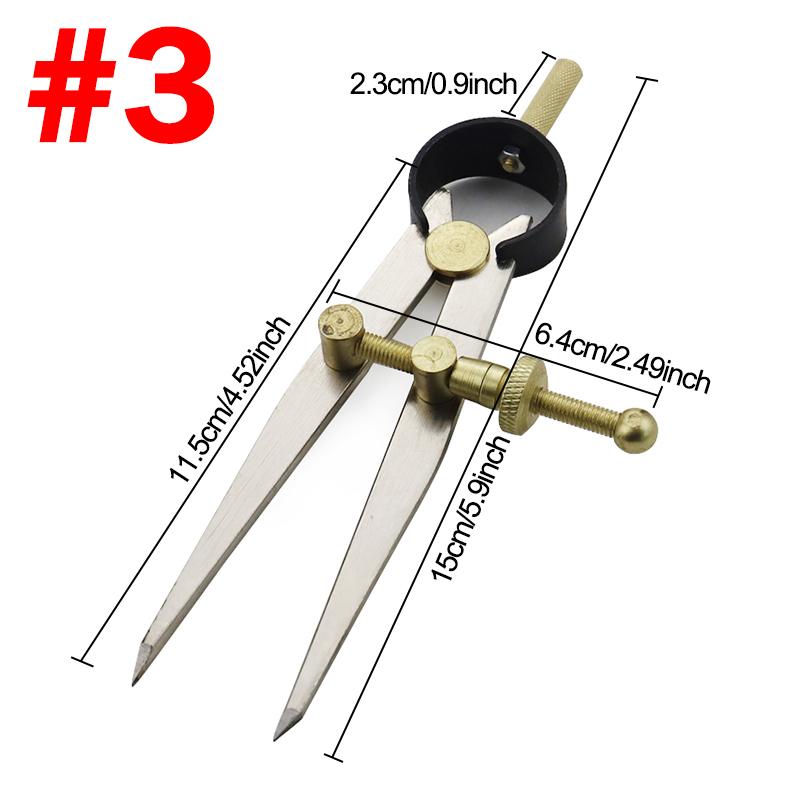 1pc Adjustable Metal Spacing Gauge, Ideal For Leather Fabric Precision Drawing Crafting, Edge Pressing Designing Craftwork Tool