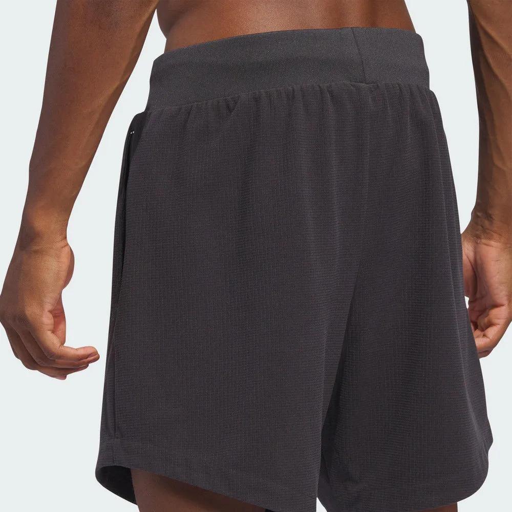 Adidas 2024 Collection Chapter 01 Solid Color Sports Shorts Unisex Bottoms Charcoal-Black IT2472
