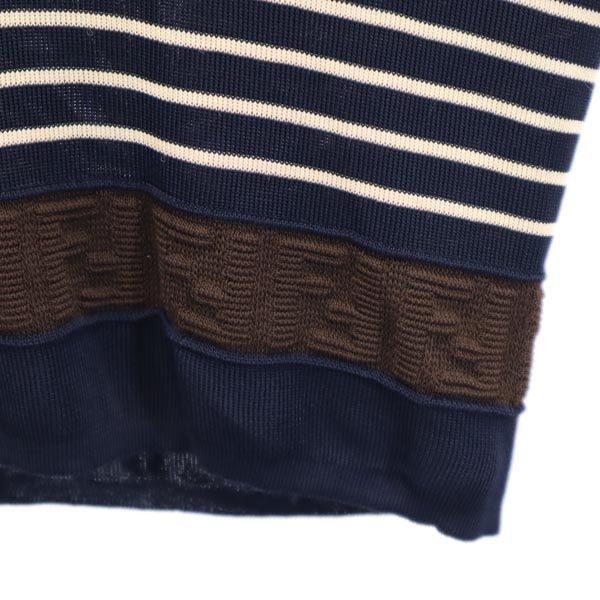 FENDI Long sleeve made in Italy cardigan 36 Navy Women Used