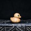 Miniatur Niedliche Kleine Entenfigur Holztiere Figur Cartoon Mittlere Gelbe Ente Für Heimdeko Geschenke Kinderveranstaltungs-Souvenirs