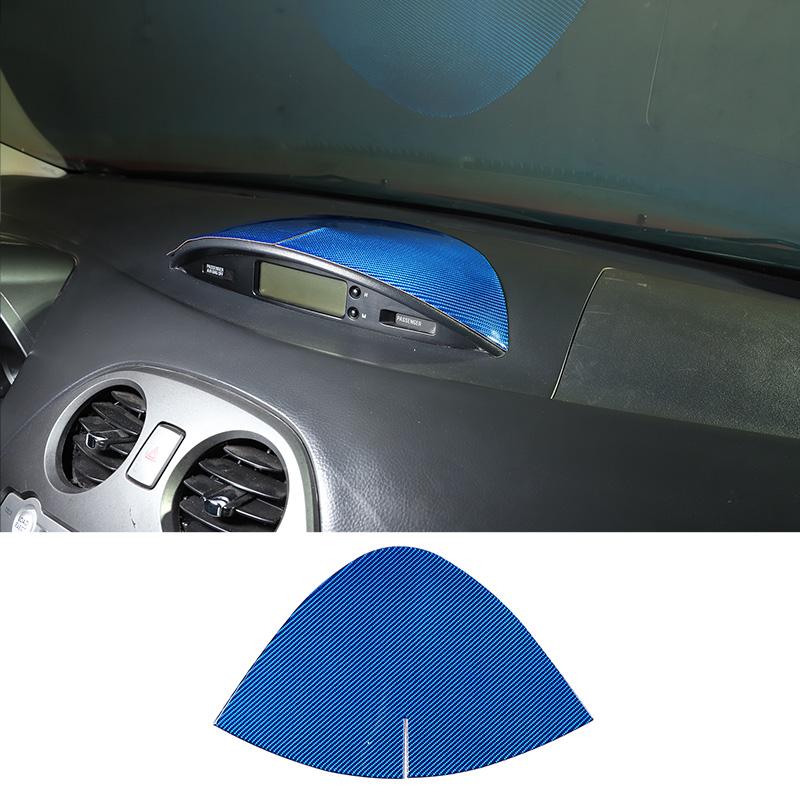 

Мягкое углеродное волокно, крышка панели приборной панели автомобиля, декоративная наклейка для Mitsubishi Eclipse 2006-2011, интерьер синий
