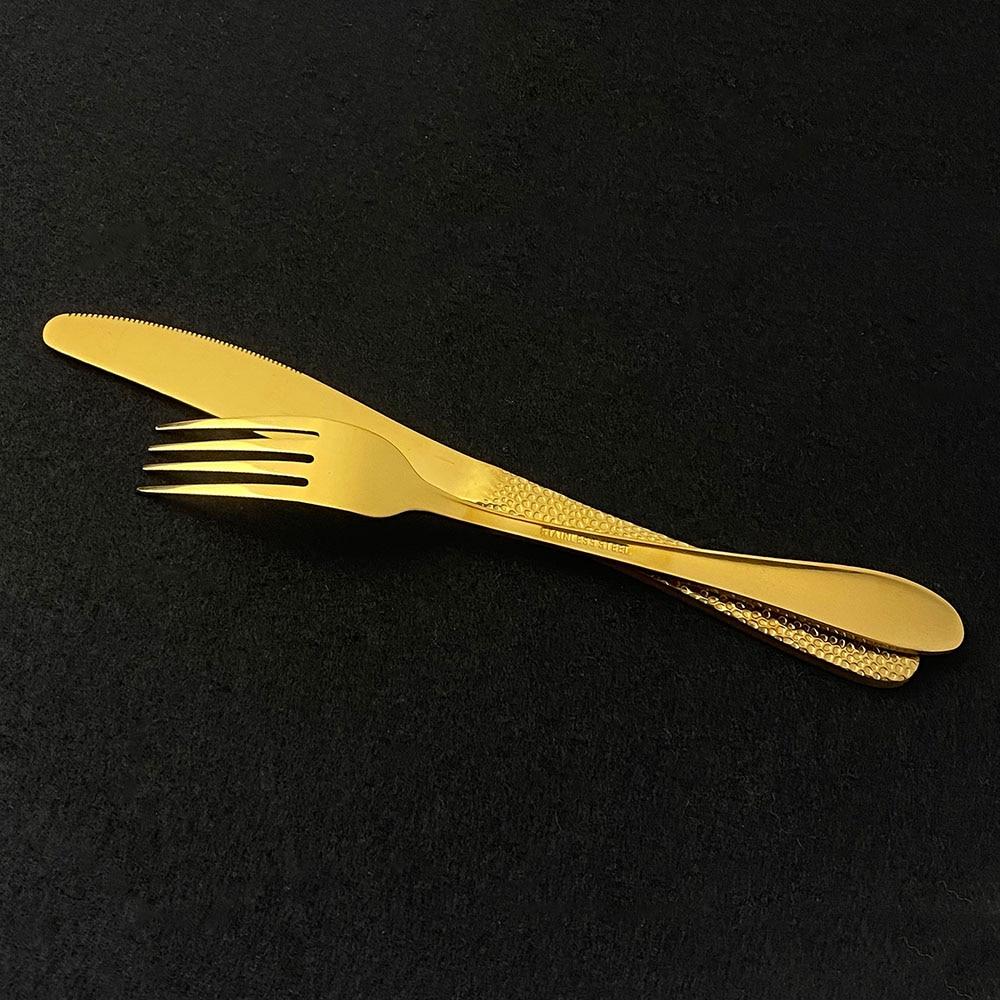 Western Black Tableware Stainless Steel 20Pcs Black Dinnerware Cutlery Set Kitchen Dinner Cake Fork Spoon Knife Flatware Set