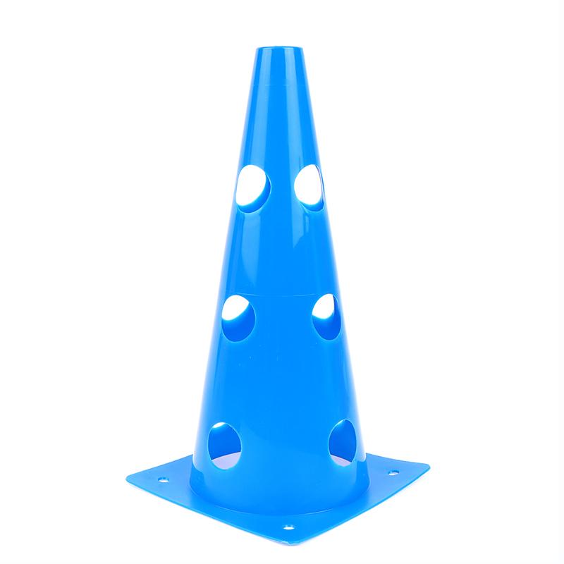 5Pcs 32Cm Barrier Football Road Flat Training Cone Perforated Sign Obstacles Road Cones Soccer Basketball Training Equipment