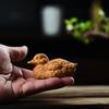 Hand-Carved Middle Finger Yellow Duck Desktop Ornament