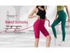 Lycra Brushed Nude Feel Slimming Yoga Pants - Women's Thickened Velvet High-End Pilates Fitness Trousers