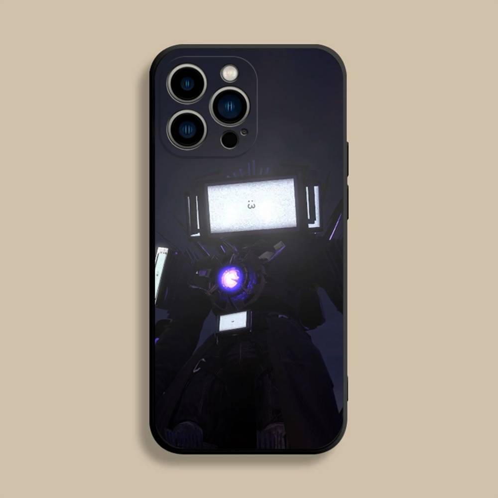 

S-Skibidi T-Toilet (1) Phone Case For iPhone 17,16,15,14,13,12,Pro,Max,Plus,E,SE4,Air,Mini Black Soft Cover iPhone12promax