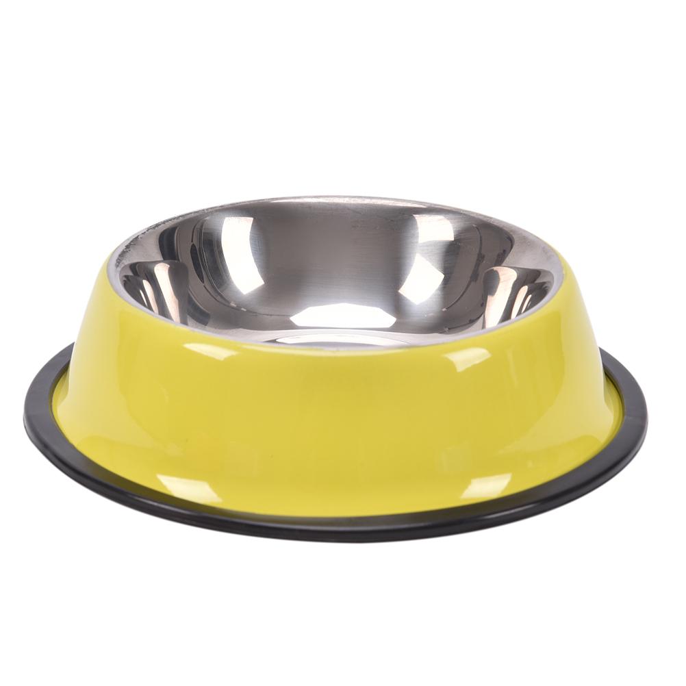 1pcs Cat/Dog Bowl Stainless steel dog bowls pet food water feeder for cat puppy dog feeder bowls