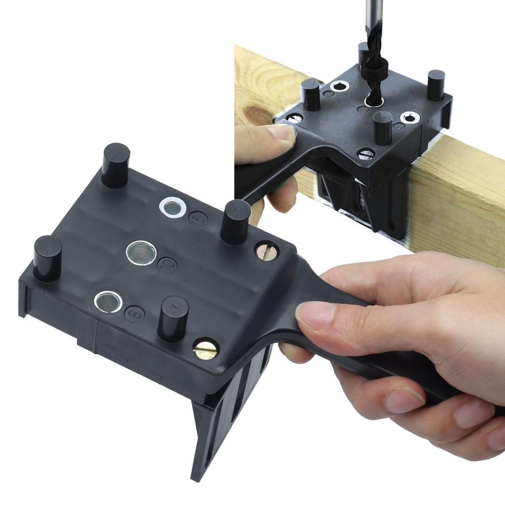 Handheld Drill Guide Professional Self Centering Jig Portable Hole Locator Tool For Carpenter