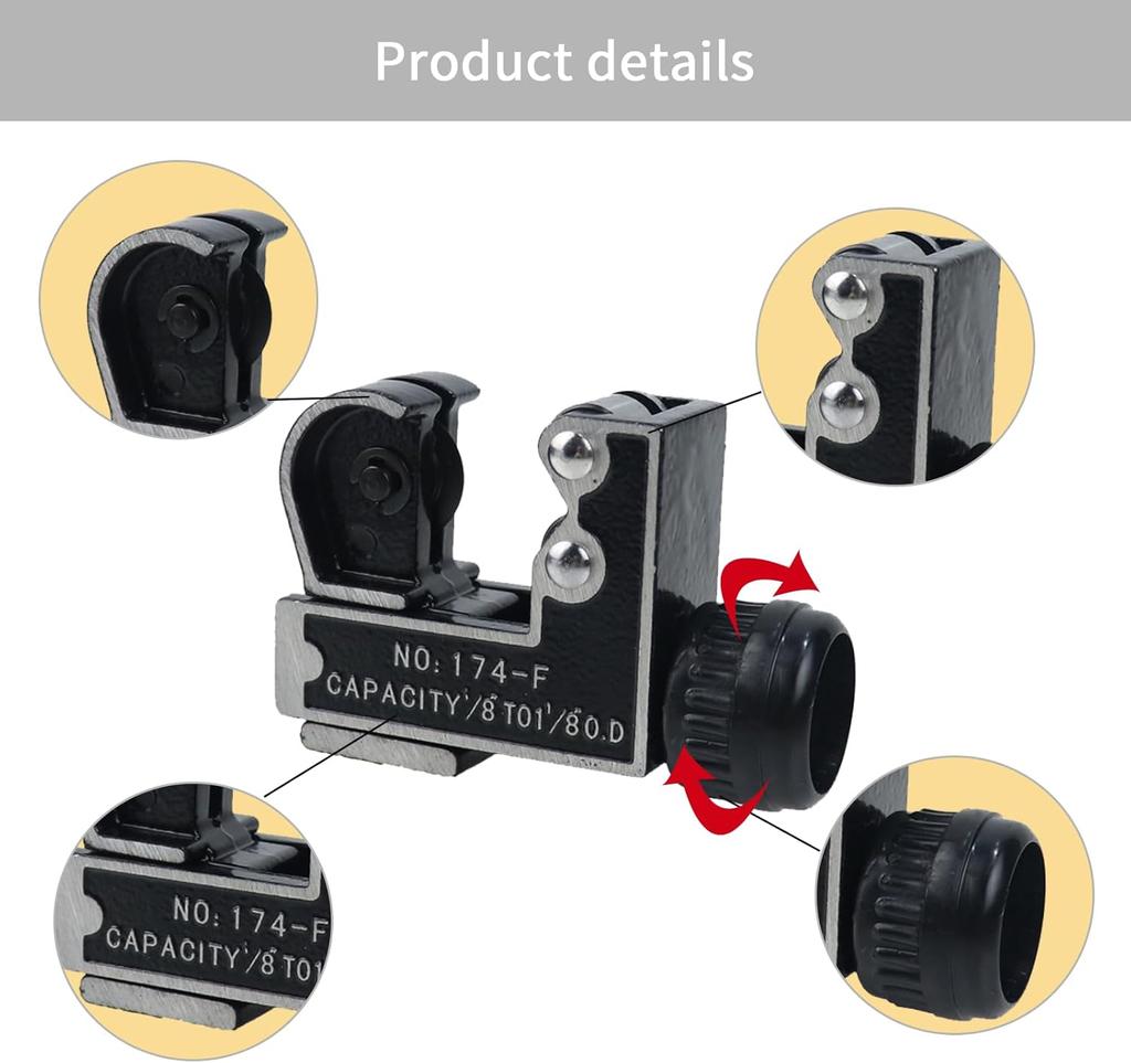 3-28mm Pipe Cutter Light Zinc Alloy Metal Pipe Cutter Pipe Cutter V2 Small Copper Pipe Cutter Arrow Cutter