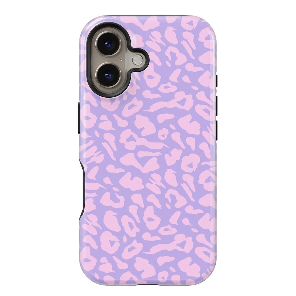 Leopard Print Flower Phone Case for IPhone 17 16e 16 15 14 13 12 11 X XS XR XSMAX 7 8 Air Pro Max Plus Luxury Double-layer Cover