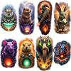 3 buc Tatuaje Temporare Colorate Realism Șobolan Capibara Wombat Pentru Bărbați Coapse Adulți